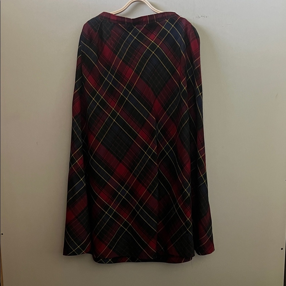 Lauren Ralph Lauren Red and Black Plaid Skirt